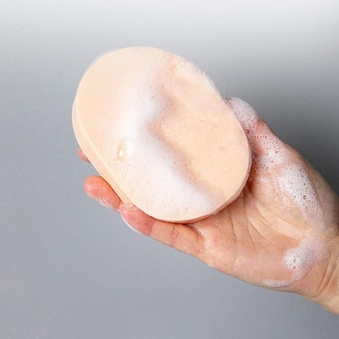 10 Pcs Facial Cleanning Sponges Oval Makeup Removal Cleanning Pad Powder Puff for Face Cleansing,Makeup Removal and Exfoliating
