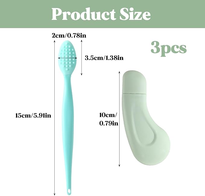 Skin Scrubber Face Spatula & Silicone Face Scrubber, Blackhead Remover Tool, Face Scrubber Skin Care Scraper Mask Applicator Spatula for Exfoliating, Massaging, Remove Blackheads, Pore Cleaning