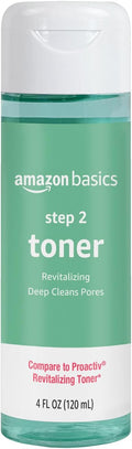 Amazon Basics 3-Step Acne Treatment System Revitalizing Face Toner, Balancing, Refreshing, 4 Fluid Ounces, 1-Pack