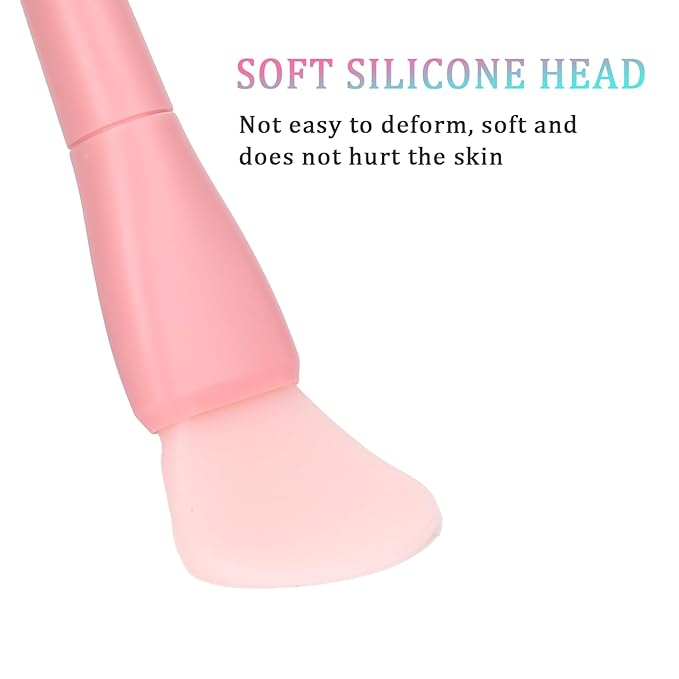 Silicone Face Mask Applicator, 2 Pcs Soft Skin Care Brush Double Head Moisturizers and Facial Mud Mask Applicator Face Cream Spoon Beauty Makeup Scrubber Facial Skin Care Tools for Apply Lotion