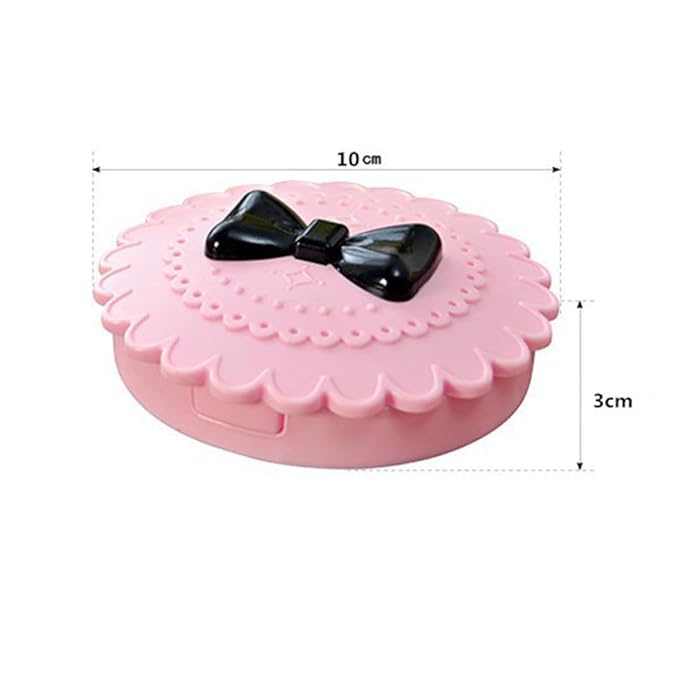 False Eyelash Storage Case with Mirror, Portable Bowknot Makeup Organizer Box for Women, Compact Cosmetic Organizer for Fake Eyelashes and Beauty Tools