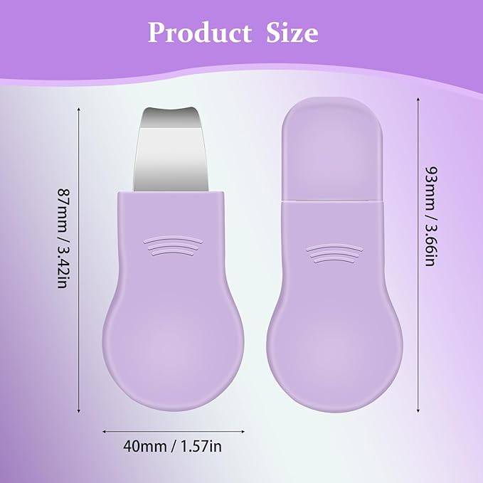 Blackhead Remover Tool,Silicone Face Scrubber, 2 in 1 Nose Pore Scraper for Deep Cleansing,Face Skin Spatula, Nose Black Head Remover, Pore Cleaner Skin Care Tool for Men Women Gifts