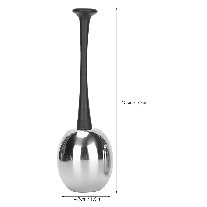 Facial Ice Globes for Face and Eyes, Stainless Steel Ice Roller Facial Massage Tool for Puffiness Dark Circles, Cooling Face Roller Skin Care Beauty Tools (Black Handle)