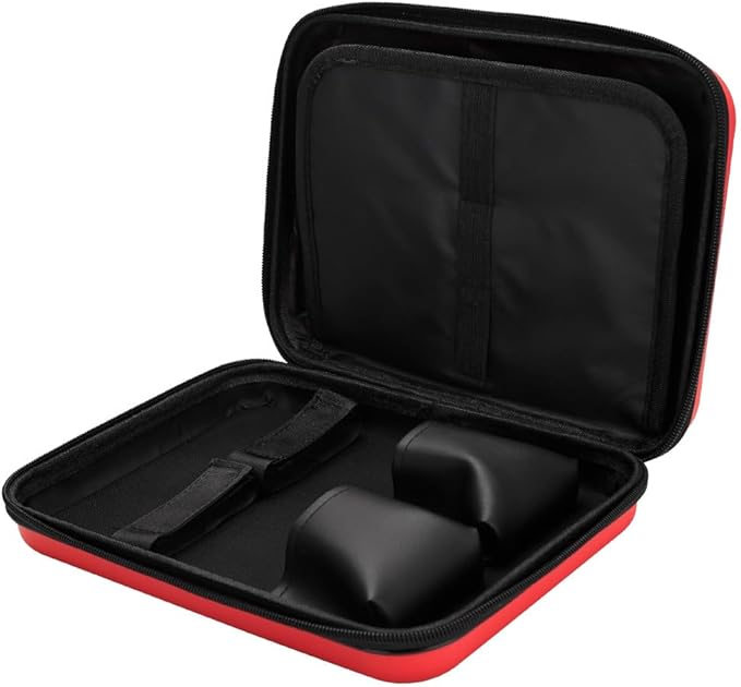 Barber Bag for Clippers Supplies, Sturdy Clipper Storage Case for Barber Accessories, Hair Trimmer Organizer Travel Bag for Men Razor Guard Grooming Kits (Big-Red)