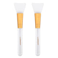 LORMAY Jelly Brush | 2 Pcs Silicone Face Mask Brushes | Facial Applicators for Even Coverage | Skincare Enhancer | Soft Silicone | Transparent Handles | All Skin Types | Kbeauty Accessory