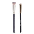 ENERGY Kabuki Brushes Set - Mini Flat Top Kabuki Brush and Slant Concealer Brush Under Eye for Eyebrows Eyeshadow Brushes for Liquid Cream Powder Blending,Stippling,Highlighter and Nose Contour
