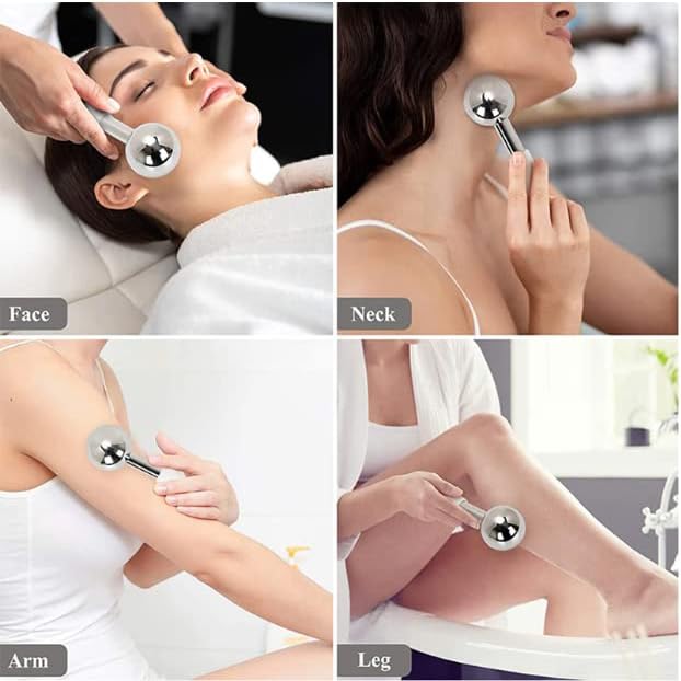 Ice Globes for Facials Stainless Steel Ice Globes Instantly Reduce Puffiness, Tighten Pores and Sinus Relief, Face Globes for Facial Massages and Daily Beauty Routines