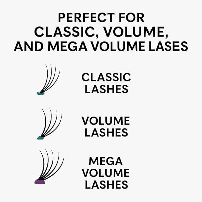 Acrylic Eyelash Storage Box - Eyelash Extension Organizer Box - Lash Organizer Tiles for Lash Extension - Perfect for Eyelash Holder, Eyelash Case and Eyelash Storage Case (teal & white)