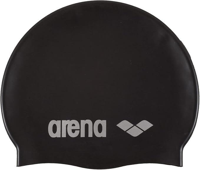 Arena Classic Unisex Soft Silicone Swim Cap for Women and Men, Intensive Training Comfortable Non-Slip Long Hair Swimming Hat
