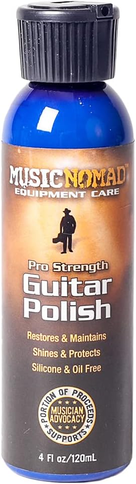 MusicNomad Premium Pro-Strength Guitar Polish for Body and Hardware, 4 oz (MN101)