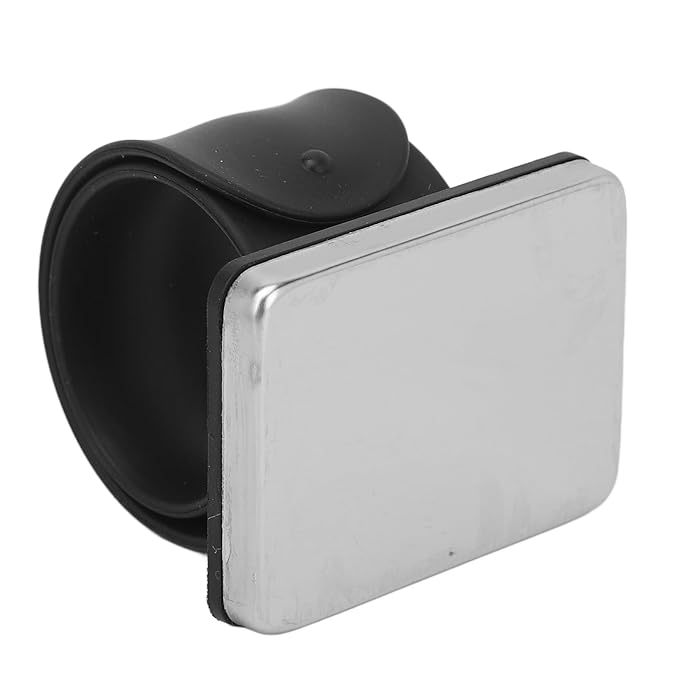 Makeup Mixing Palette,Magnetic Cosmetic Mixing Palette with Silicone Wrist Strap,Manicure Palette,Easy Clean,Black