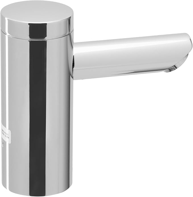 Sloan Optima EAF-250 Sensor Activated Touch-Free Faucet, Commercial Grade with Mounting Hardware - 0.5 GPM Battery-Powered Deck-Mounted Mid Body, Polished Chrome Finish, 3335060
