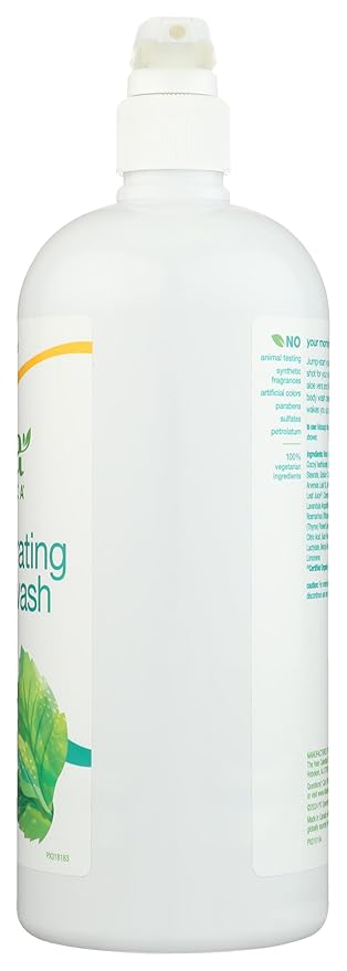 Alba Botanica Very Emollient Body Wash, Sparkling Mint, 32 Oz