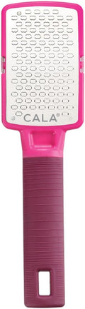 CALA Silky Glide Pro Callus Remover Foot File (Hot Pink), Stainless Steel Micro-File with Wide Surface for Wet or Dry Skin, Ultra-Soft Handle for Comfort & Control, Reusable