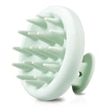 Silicone Scalp Massager Shampoo Brush, Shower Scalp Scrubber with Soft Bristles, for Hair Growth & Dandruff Treatment, Wet Dry Hair Massager for All Hair Types of Women (Light Green)