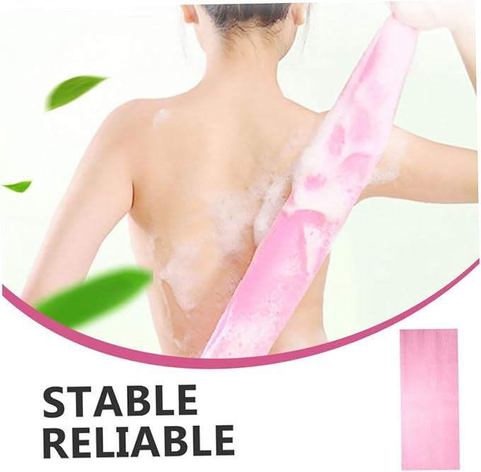5pcs Exfoliating Back Scrubber for Shower Strap Bathing Body Washer for Improved Skin Health Convenient Hanging Design Color Random