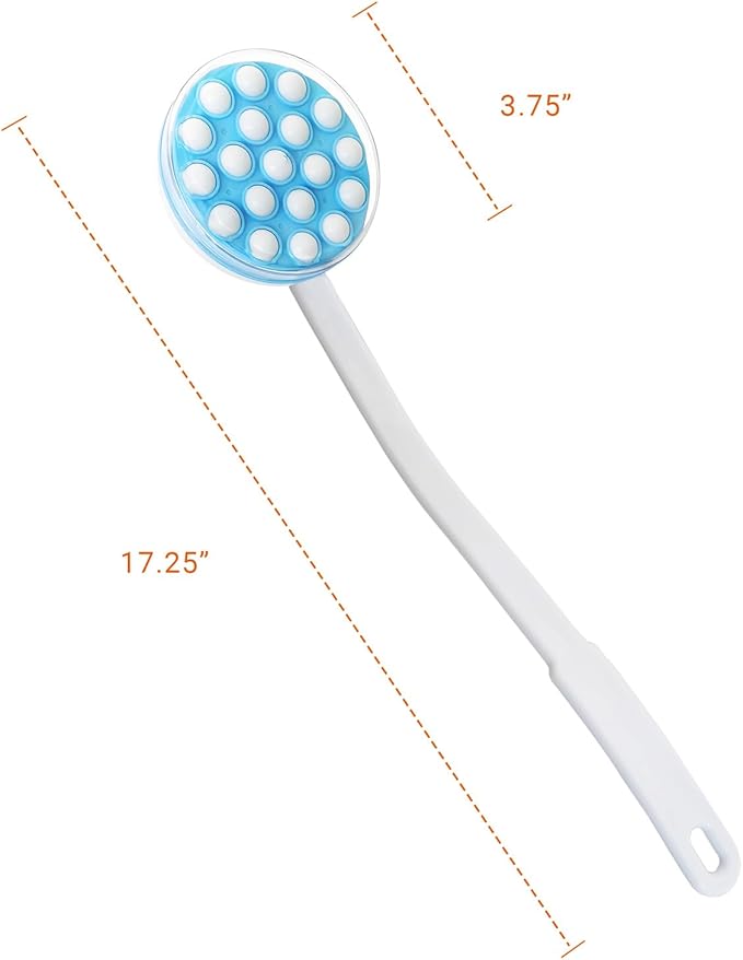 Lotion Applicator for Back - Back Lotion Applicator for Women Men Elderly - Curved Long Handle Easy Reach Self Apply Body Cream,Sunscreen,Moisturizer