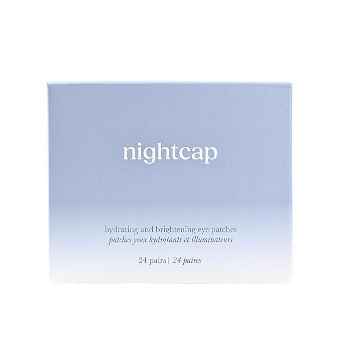 Nightcap Under Eye Patches – Cooling Hydrogel Eye Masks for Puffy Eyes, Dark Circles & Tired Skin – Collagen, Hyaluronic Acid, Niacinimide– 24 Pair Set