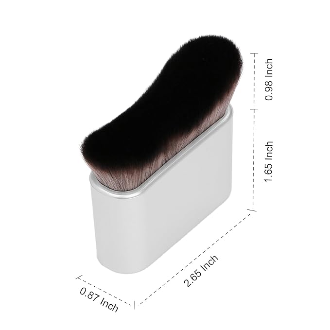 UNIMEIX Self Tanner Brush Sunscreen Body Makeup Brush Kabuki Blend Applicator Spray Tan Blending Beauty Brush for Body Coverage Perfector(Sliver)