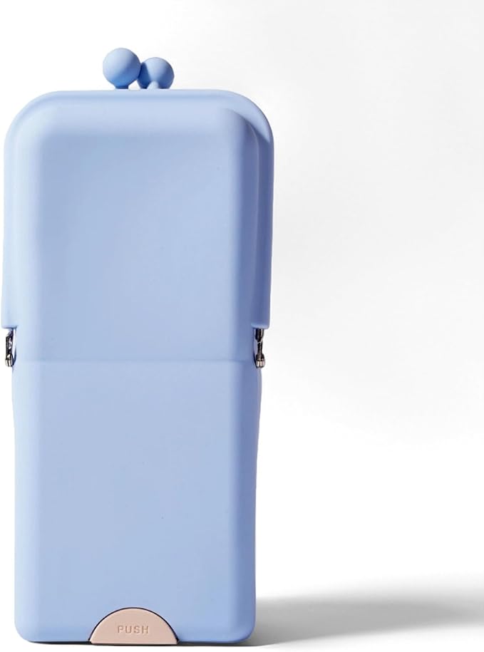 APT 1101 Makeup Brush Holder Travel Cosmetic Bag with Suction Base, Portable Cosmetic Organizer for Travel & Home, Organizer for Brushes, Beauty Tools & Accessories (Cloud Blue)