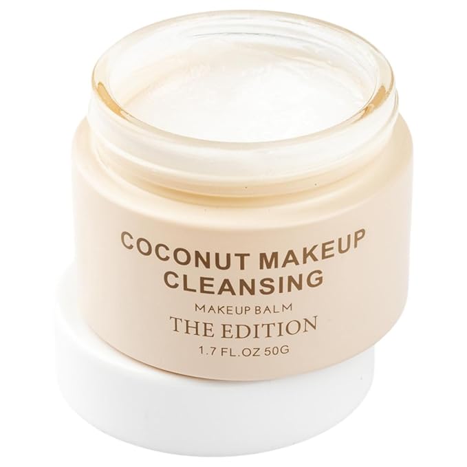 The Edition Coconut, Makeup Balm, Face Cleanser, Makeup Remover & Cleansing Balm – Gentle Face Makeup Cleanser for Waterproof Makeup, Hydrating Skincare for All Skin Types, 50g
