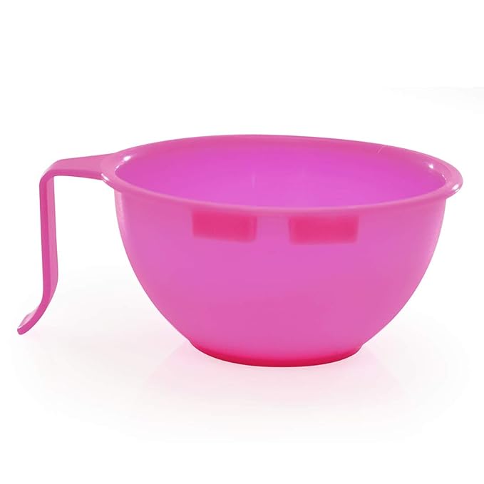 Colortrak Hair Dye Bowl Caddy, Includes Center Caddy Pole and Three Color Coded Bowls with Matching Brushes, Bowls Marked for Measurements, Bowls with Individual Handles