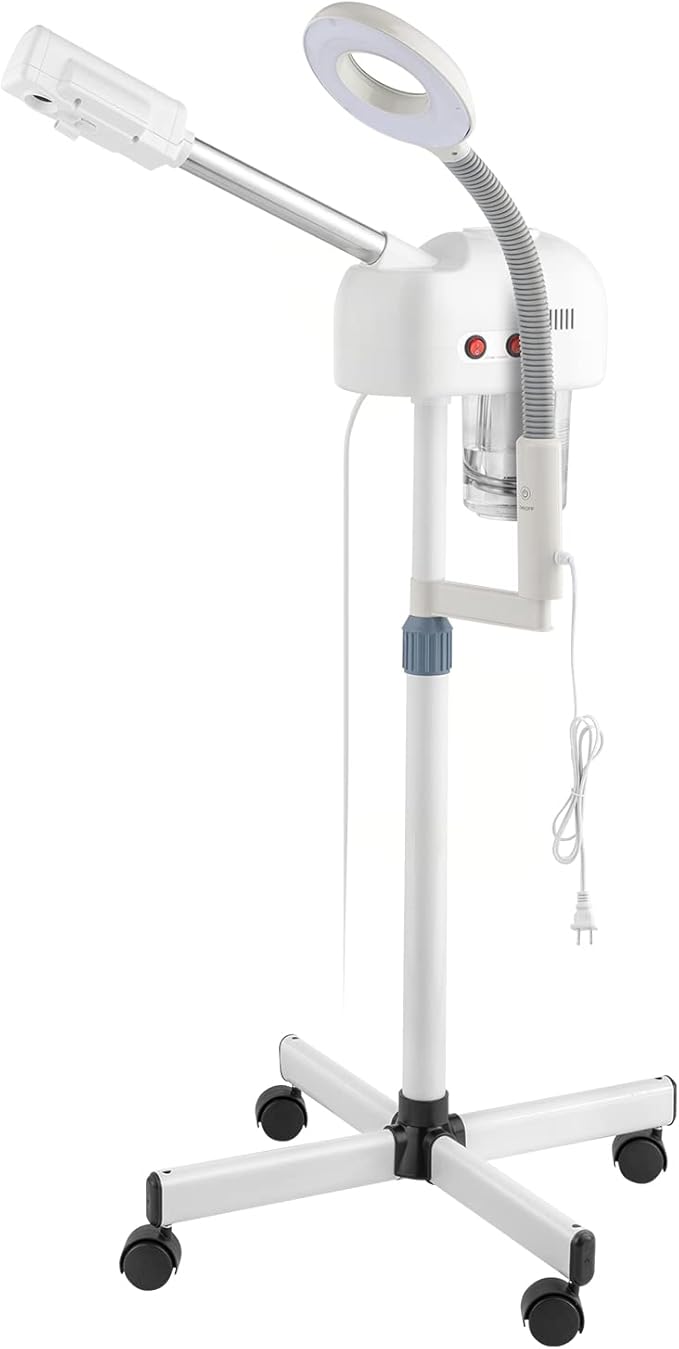 2 in 1 Facial Steamer with 3X Magnifying Lamp - Professional for Home & Beauty Salon