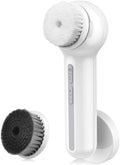 Face Scrubber Exfoliator, TOUCHBeauty Upgraded Rechargeable Electric Facial Cleansing Brushes with 3 Brush Heads,360° Spin Rotation for Exfoliating, Massaging and Deep Cleansing, Waterproof