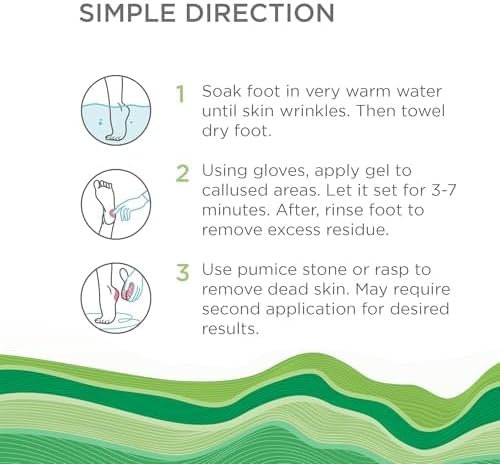 Lee Beauty 8oz Professional Gel Callus Remover for Feet - Peppermint Fast-Acting Formula, Extra Strength for Cracked Heels & Dead Skin (Pack of 1)