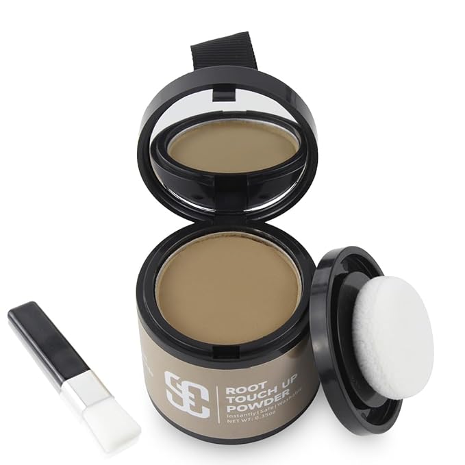 SOVONCARE Hairline Powder - Root Touch Up & Gray Hair Concealer for Men and Women, Instantly Covers Thinning Hair and Bald Spots, Natural-Looking Coverage Medium Blonde 0.35 oz