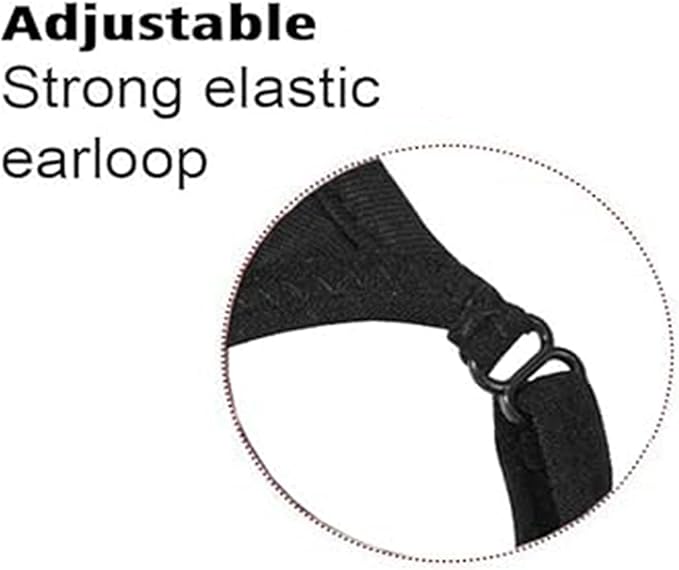 Black Cloth Face Mask 3 Pack,Washable, Reusable and Breathable Face Covering with Nose Wire and Adjustable Ear Protection Loops for Adult & Teens