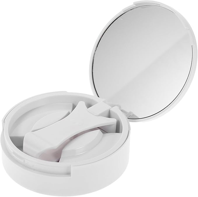 False Eyelash Organizer Box with Mirror and Clip, Lash Tray Holder Travel Case for Women, Eyelash Storage and Lash Tweezer Holder