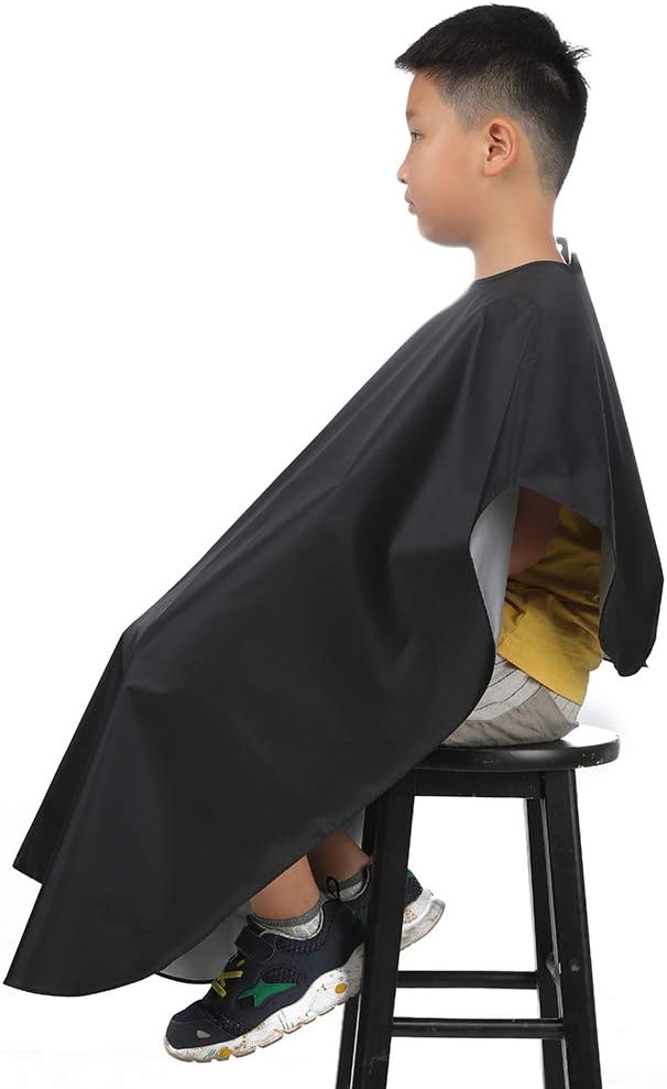 MMBABY Child Hair Cutting Waterproof Cape Barber Kids Hair Styling Cape Professional Home Salon Camps
