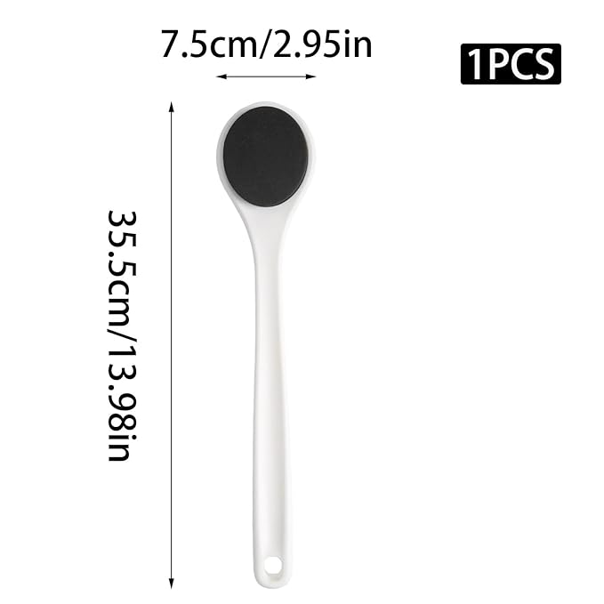 Back Lotion Applicator, Shower Body Brush for Cleaning with Long Handle, Comfortable Grip Back Massage Scrubber for Women or Men