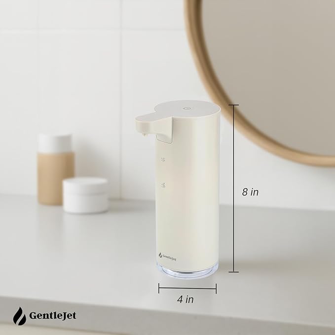 EasyFoam Automatic Foaming Soap Dispenser – Touchless Sensor, USB-C Rechargeable, 304 Stainless Steel, IPX5 Waterproof for Bathroom Kitchen Sink, 280 ml