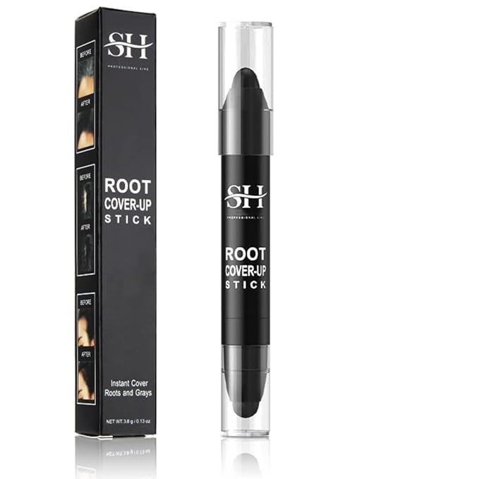 gowwim Root Touch Up, Dark Brown, Instant Root Concealer Stick for Roots and Grays