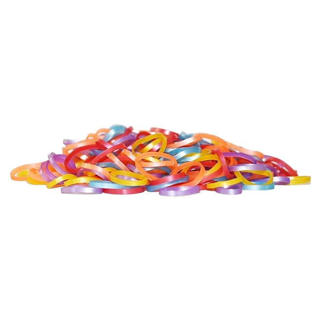 Baby Hair Ties Elastic Hair Rubber Bands,400pcs Multi Color Small Hair Holder Hair Tie for Kids Girls