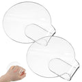 2 PCS Makeup Mixing Palette, Makeup Mixing Tray Acrylic Clear Foundation Palettes Nail Art Manicure Palettes Eyeshadow Make up Hand Palette for Beauty Salon Color Cream Mixings Foundation