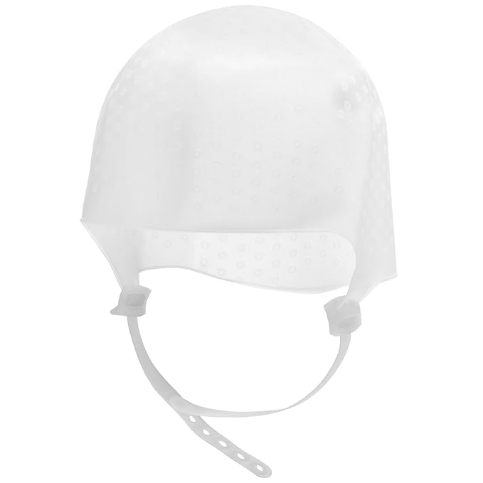 Highlight Cap Highlight Caps for Hair, Soft Comfortable Silicone Hair Highlighting Cap with Adjustable Strap, Reusable Dye for Dyeing Salon
