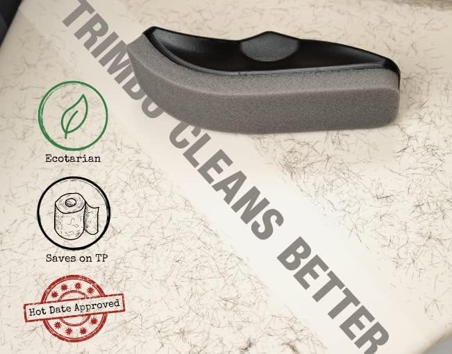 Trimbo - Perfect Stocking Stuffer for Men, Beard Hair Catcher Sponge for Sink, Beard Bar for Cleaning Bathroom Sink, Egonomic Curved Beard Hair Remover, Clean Men's Hair Trimmings After Shave
