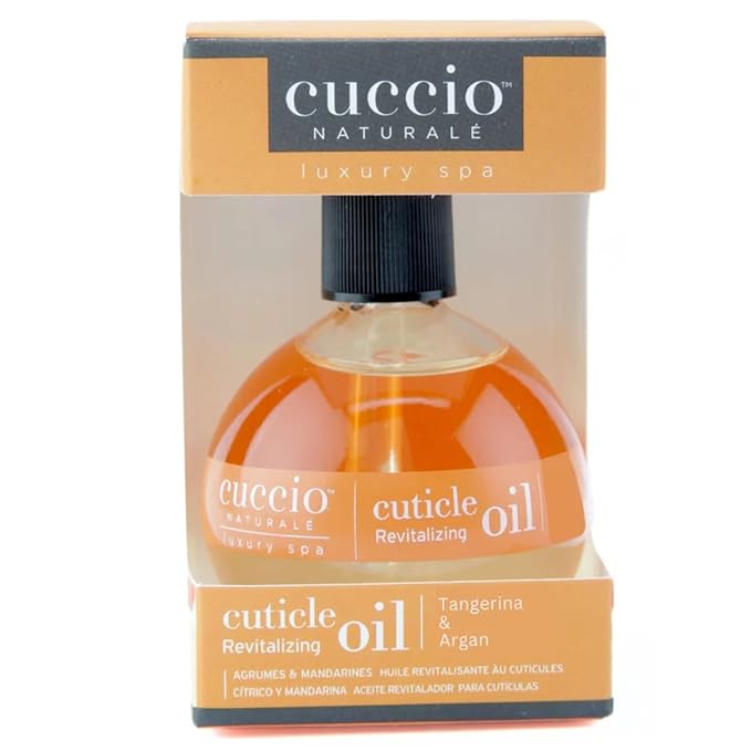 Cuccio Naturale Tangerina & Argan Revitalizing Cuticle Oil, Lightweight Fast-Absorbing Hydrating Nail & Cuticle Conditioner, Cold-Pressed Oils + Vitamin E, 2.30 Fl Oz