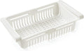Cosmetic Jewelry Storage Box, 1PC Fridge Organizer Storage Box Refrigerator Drawer Plastic Storage Container Shelf Fruit Egg Food Storage Box Kitchen Gadgets Eggs(White)