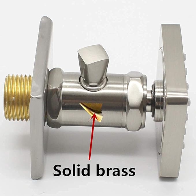Solid Brass Independent Switch Shower Body Jets 6pcs Body Sprayer for Shower Massage Jets Wall Mount, Showerhead Can Swivel, Flow Can Be Controlled, Brushed Nickel