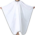 Barber Cape, Professional Hair Salon Cape with Adjustable Metal Clip, Shampoo Hair Cutting Cape for Barbers and Stylists - 55 x 63 inches (White)