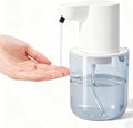 Automatic Soap Dispenser for Kitchen Sink - Wall-Mount & Countertop: 4-Level Adjustable, 13.5oz Clear Plastic IPX5 Rechargeable, Suitable for Kitchen Sink & Bathroom (White)