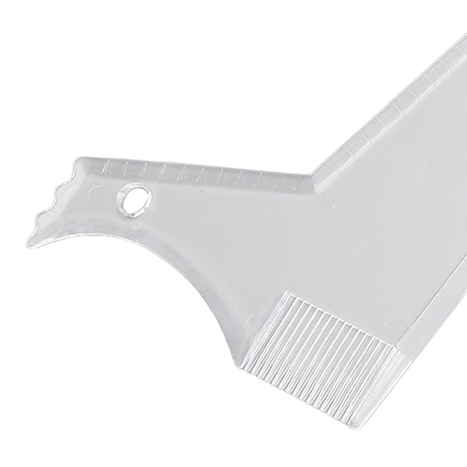 Beard Shaper, Beard Lineup Tool Beard Grooming Toolkit Includes Beard Shaping Stencil with 4 Barber Pencils for Home Use and Travel (White)