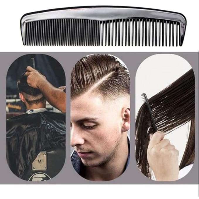 (6 Pack) 5" Pocket Hair Comb Beard & Mustache Combs for Men's Hair Beard Mustache and Sideburns (6 Pack_A)