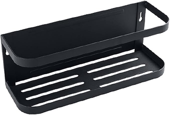 Multi-Layer Magnet Rack, Refrigerator Racks Bathroom Countertop Storage Shelf Cosmetic Organizer Holder Kitchen Spice Rack, Decorative Storage,Black