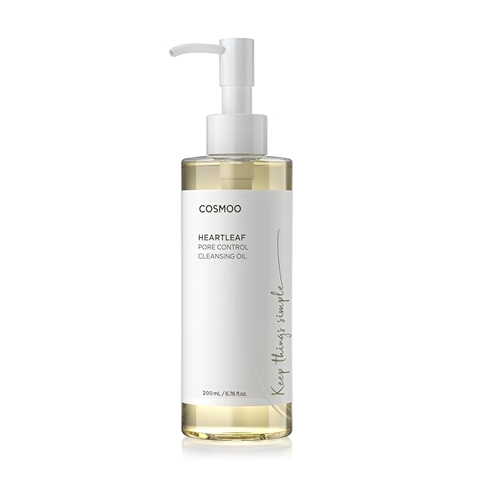 COSMOO Deep Cleansing Oil, Pore Control Oil Cleanser for Face, Makeup Blackhead Remover, Korean Skin Care, All Skin Types - 200ml