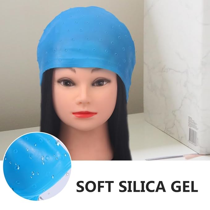 Hair Coloring Cap for Highlights with Pulling Needle Hair Dyeing Tool for Salon and Home Use 11.02X7.87 Inches Precise Highlighting Accessories